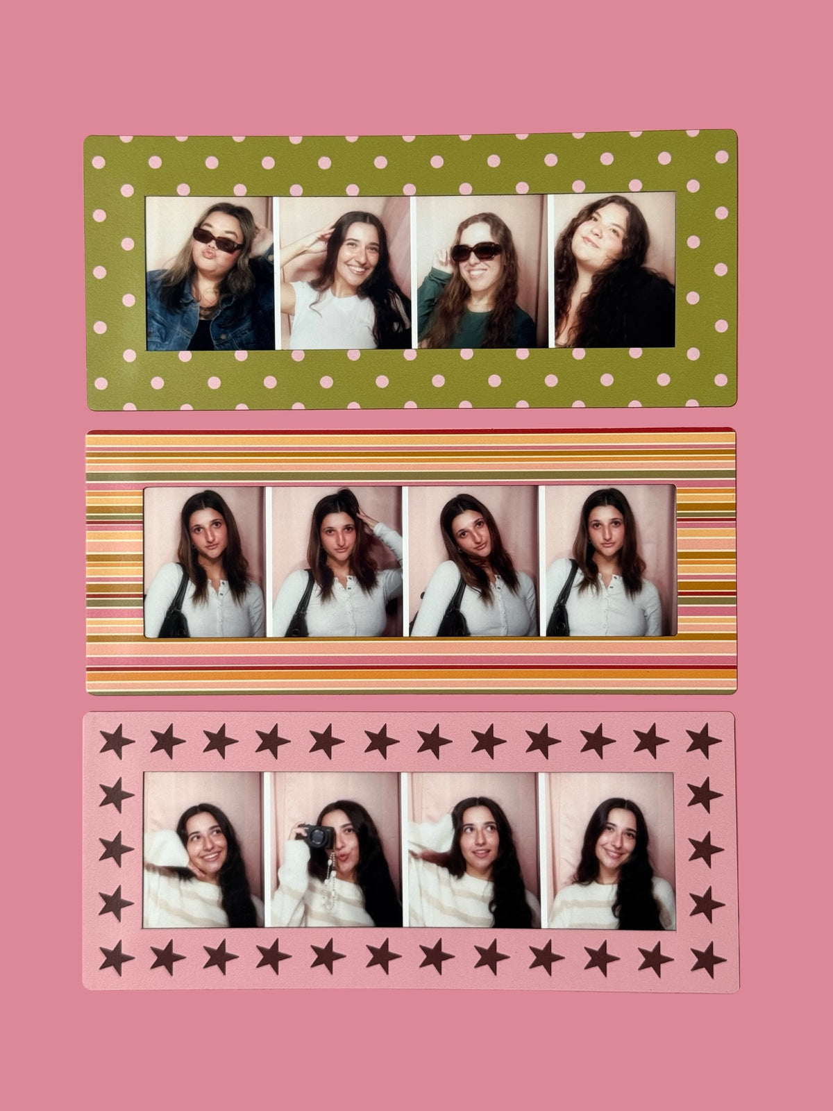 DESERT SUNRISE - DIGITAL PHOTOBOOTH FRAME MAGNETS - SET OF 3