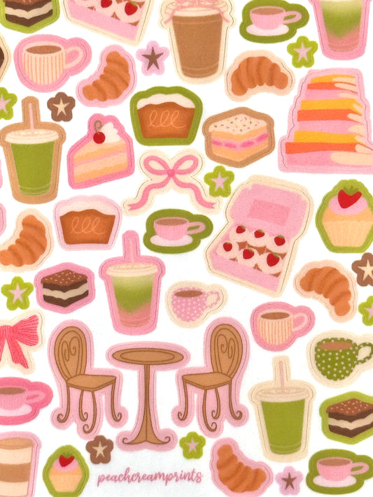 "COFFEE SHOP" STICKER SHEET