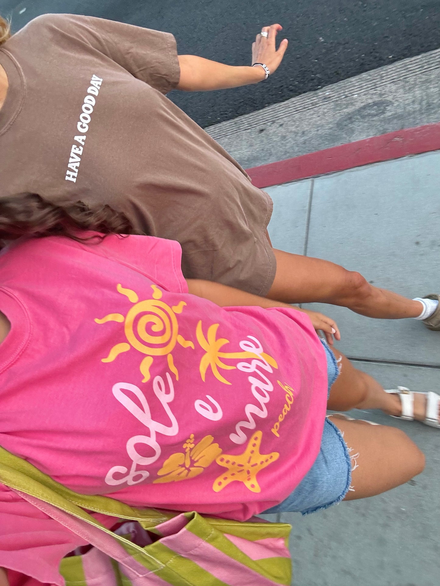 "SOLE E MARE" SUNSET PINK TEE