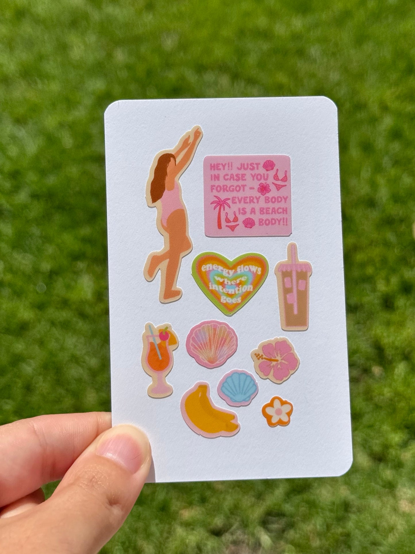 "COCONUT GIRL" STICKER SHEET