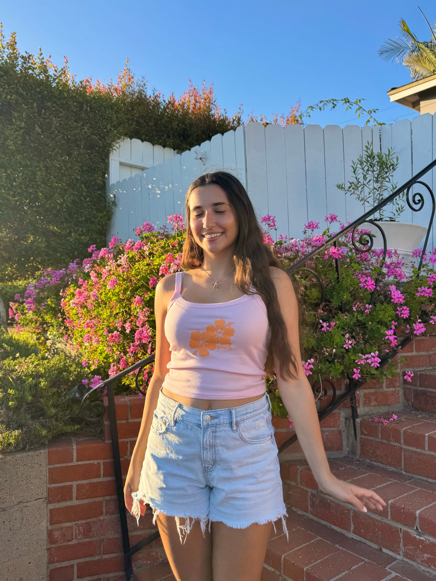 HIBISCUS TANK - BABY PINK