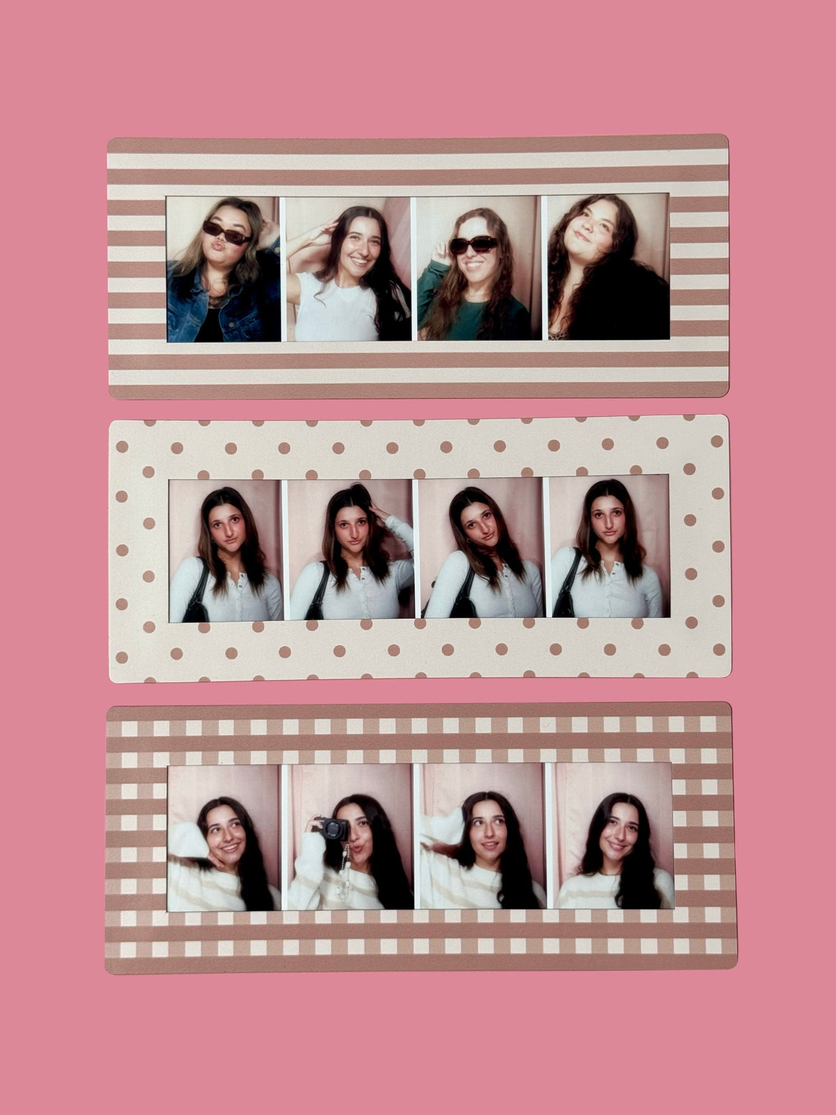 VANILLA LATTE - DIGITAL PHOTOBOOTH FRAME MAGNETS - SET OF 3