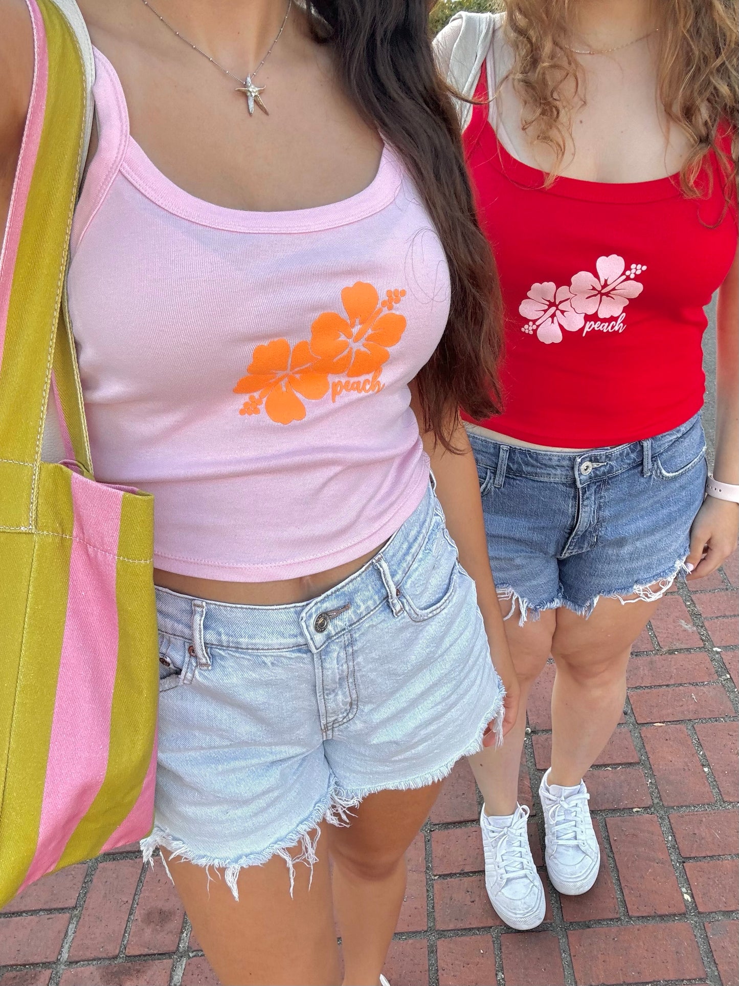 HIBISCUS TANK - CHERRY RED