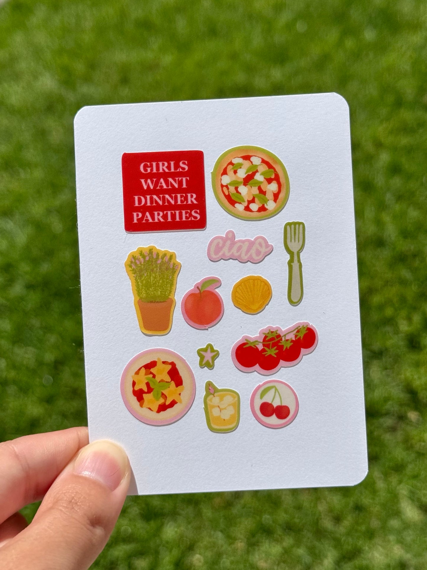 "TOMATO GIRL" STICKER SHEET