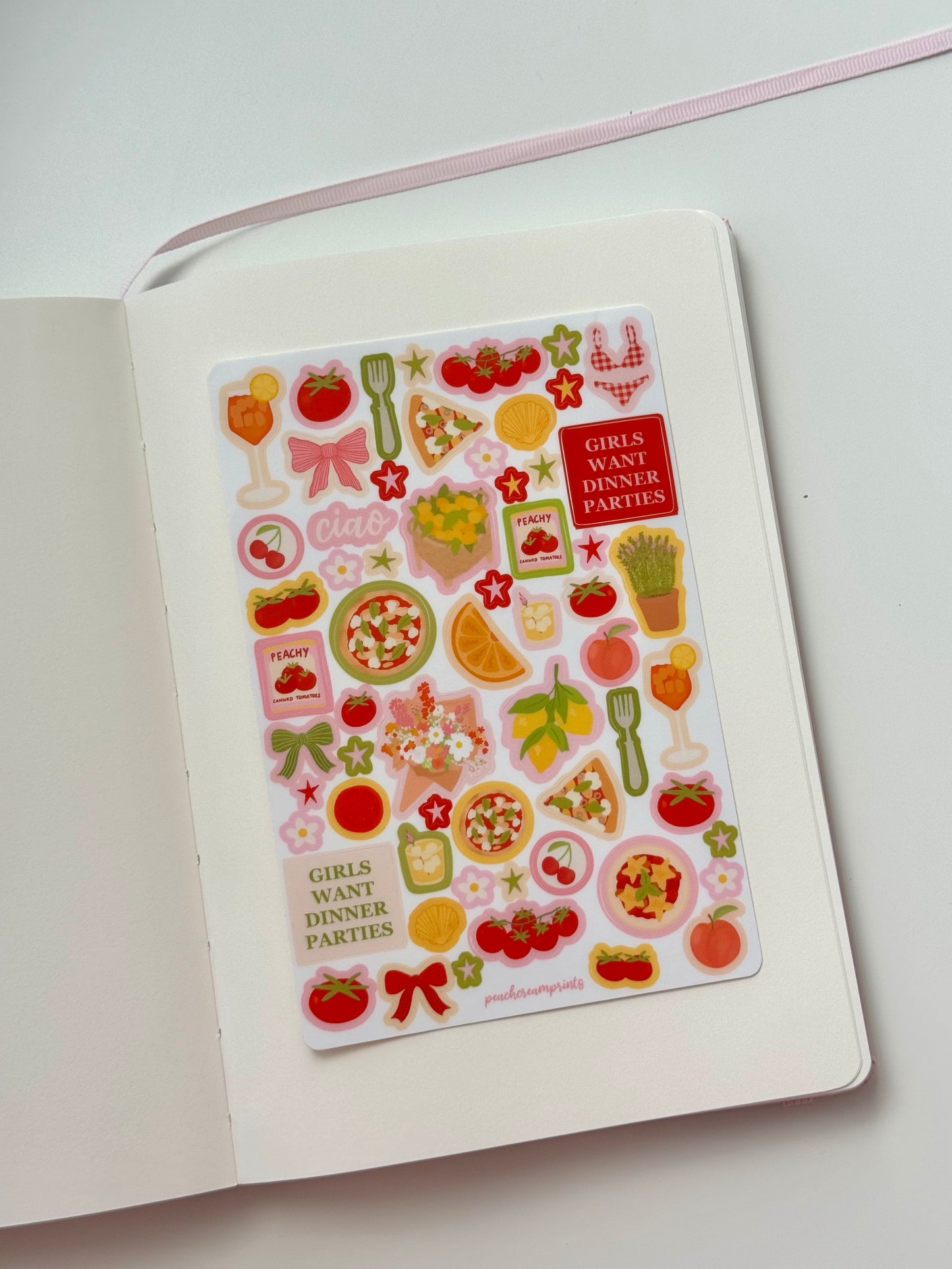 "TOMATO GIRL" STICKER SHEET