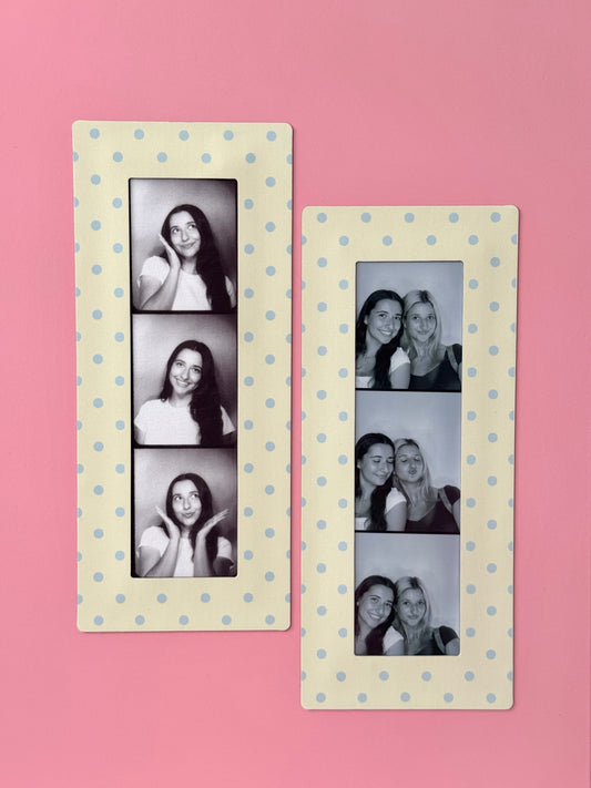 "BUTTER POLKA DOT" DIGITAL PHOTOBOOTH FRAME MAGNET