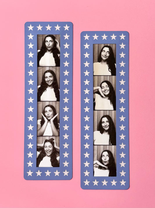 "BLUE COWGIRL" VINTAGE PHOTOBOOTH FRAME MAGNET