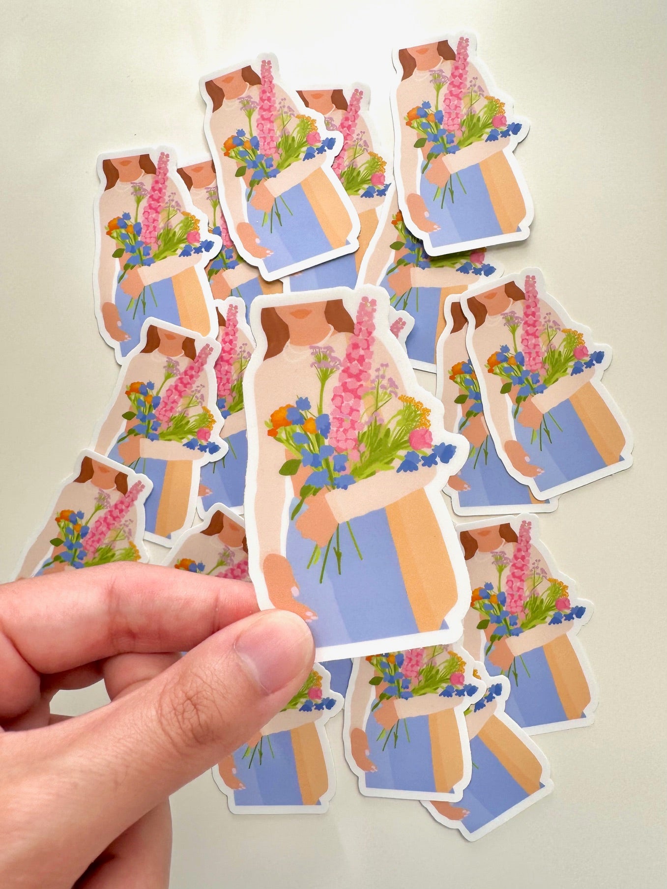 FLOWER GIRL VINYL STICKER