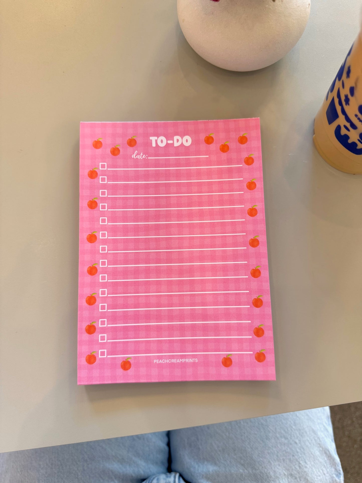 PEACHES TO-DO LIST NOTEPAD
