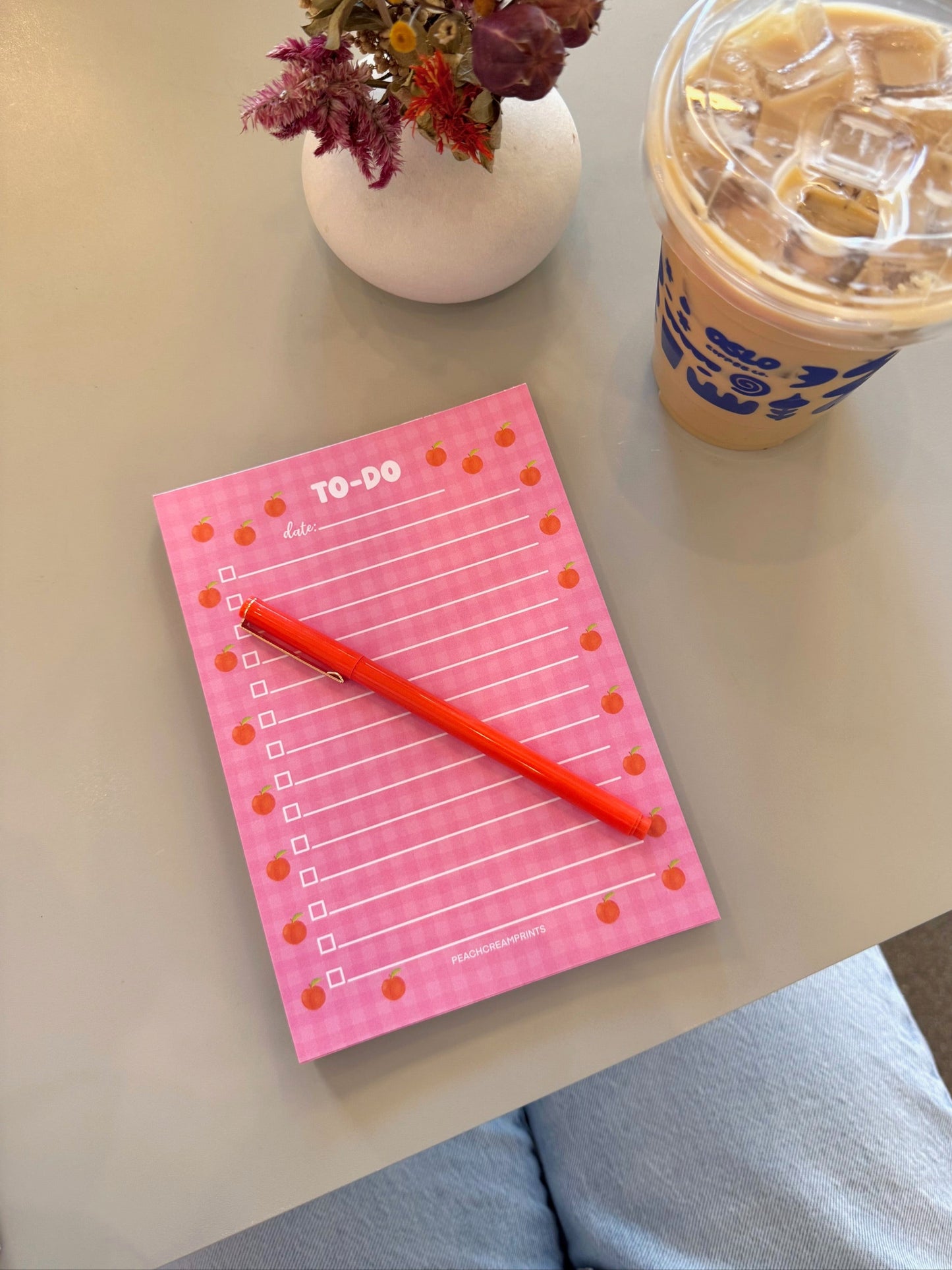 PEACHES TO-DO LIST NOTEPAD