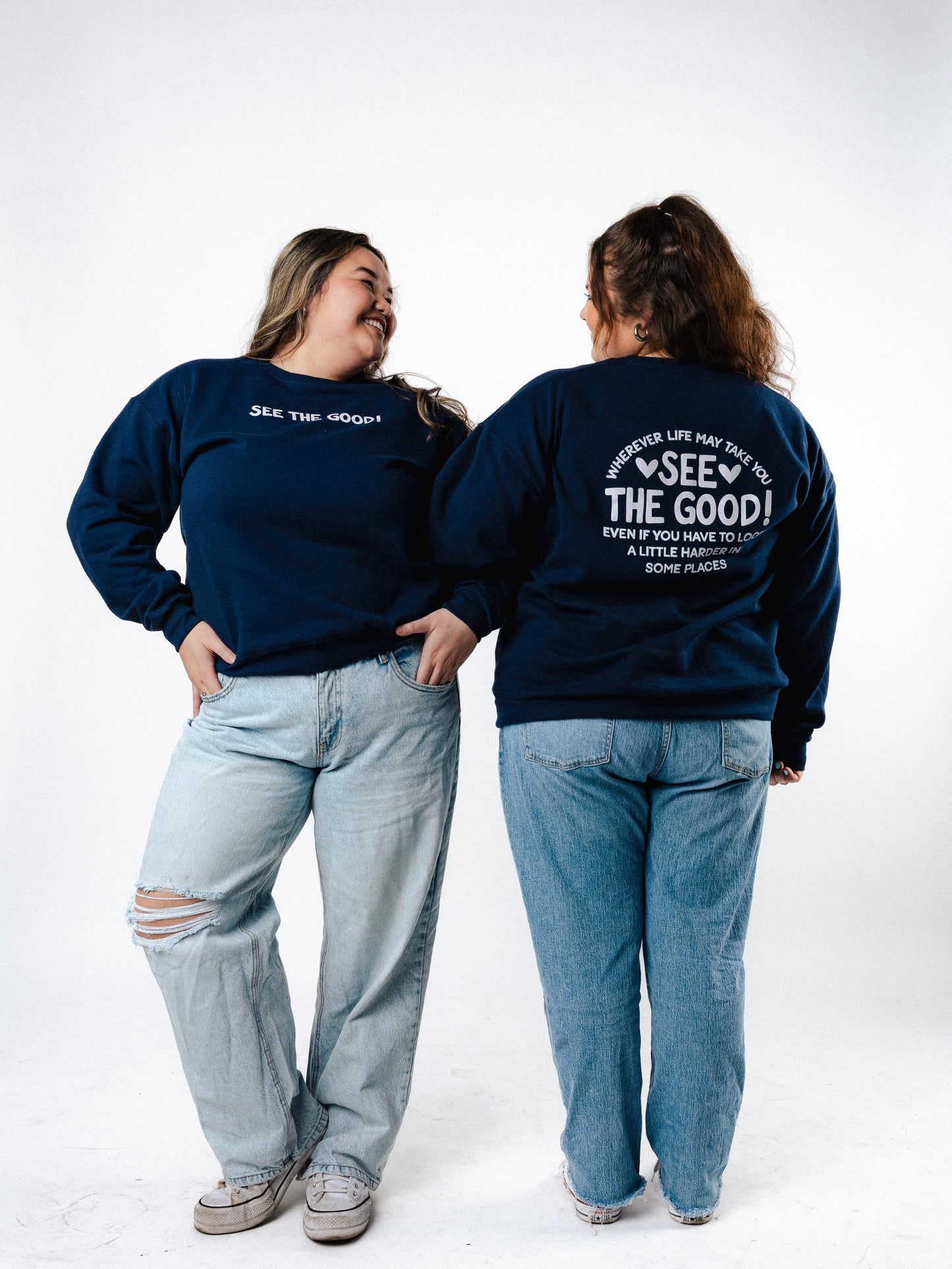 SEE THE GOOD NAVY CREWNECK