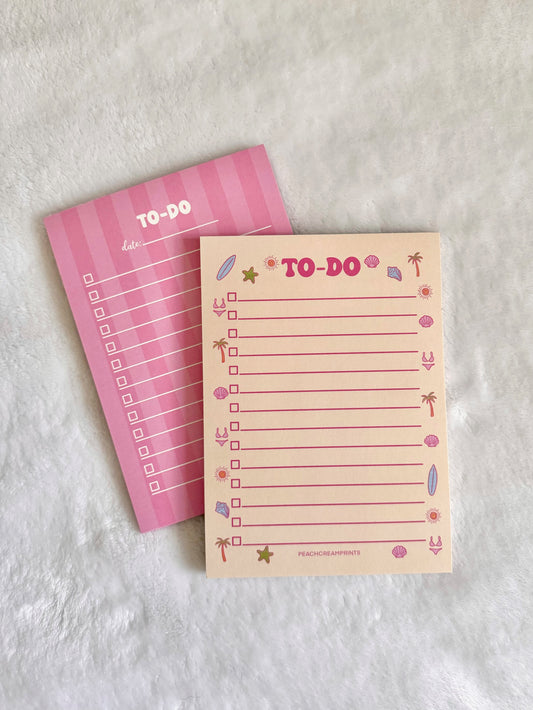 SUMMER DOODLES TO-DO LIST NOTEPAD