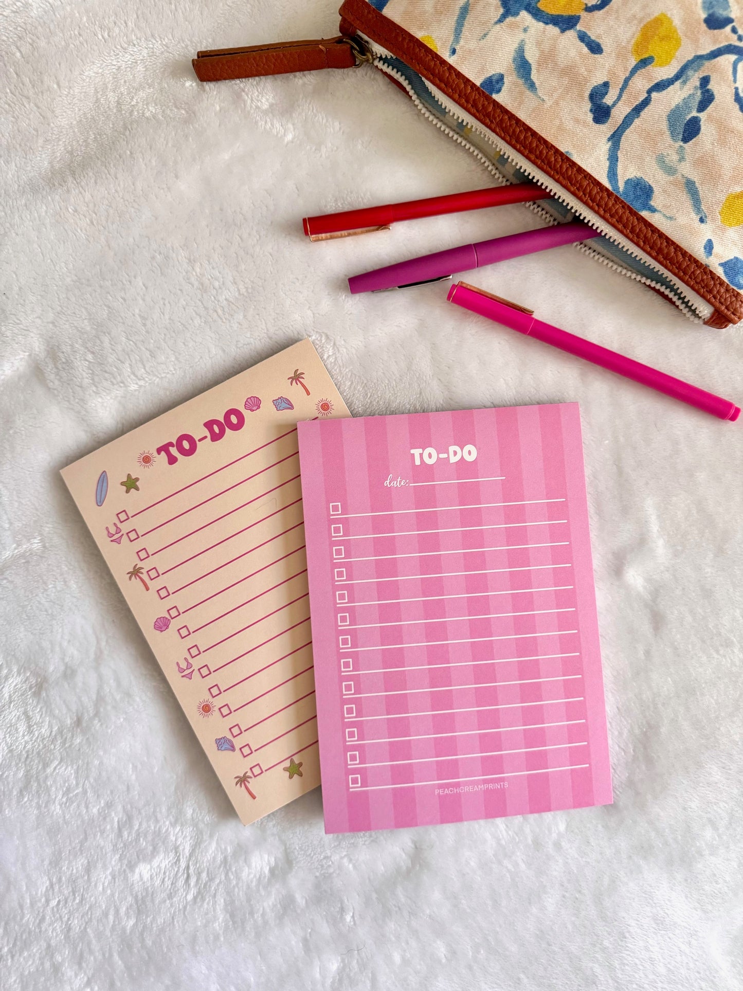 PINK STRIPES TO-DO LIST NOTEPAD