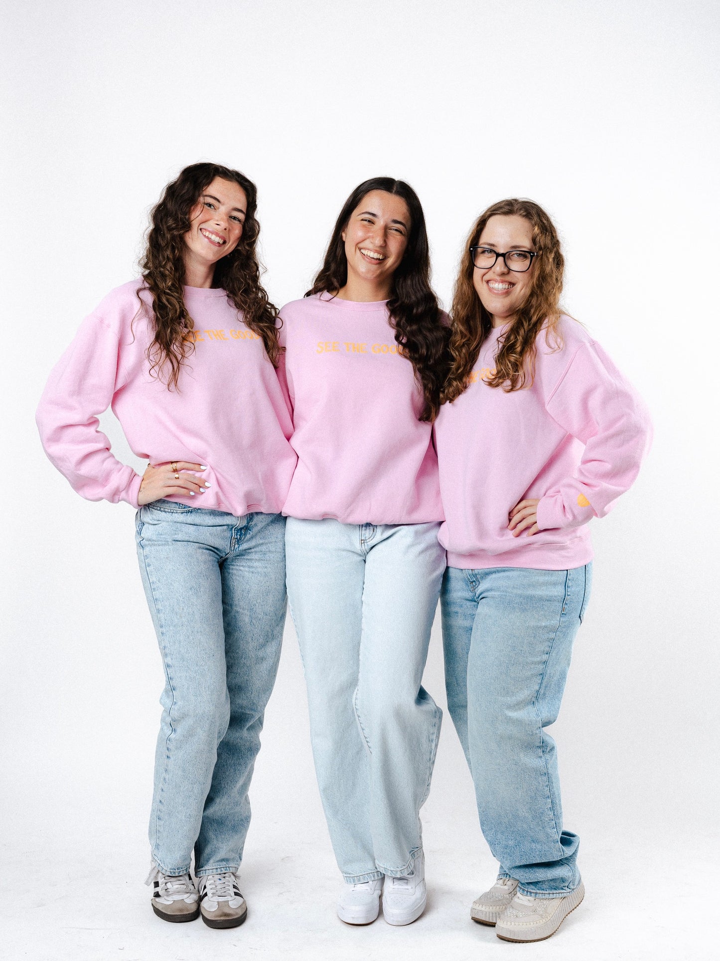 SEE THE GOOD PINK CREWNECK