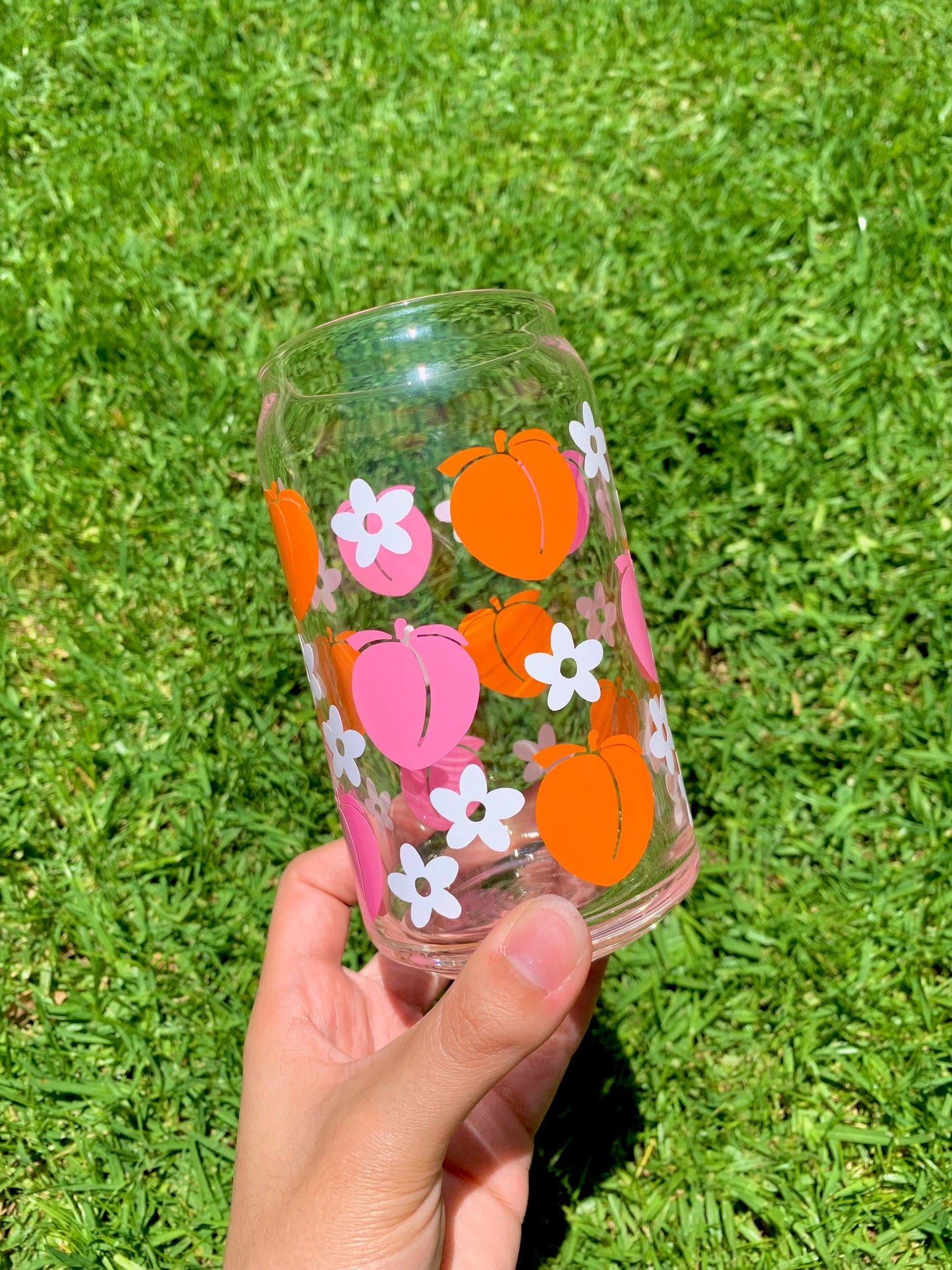 PEACHES GLASS CUP