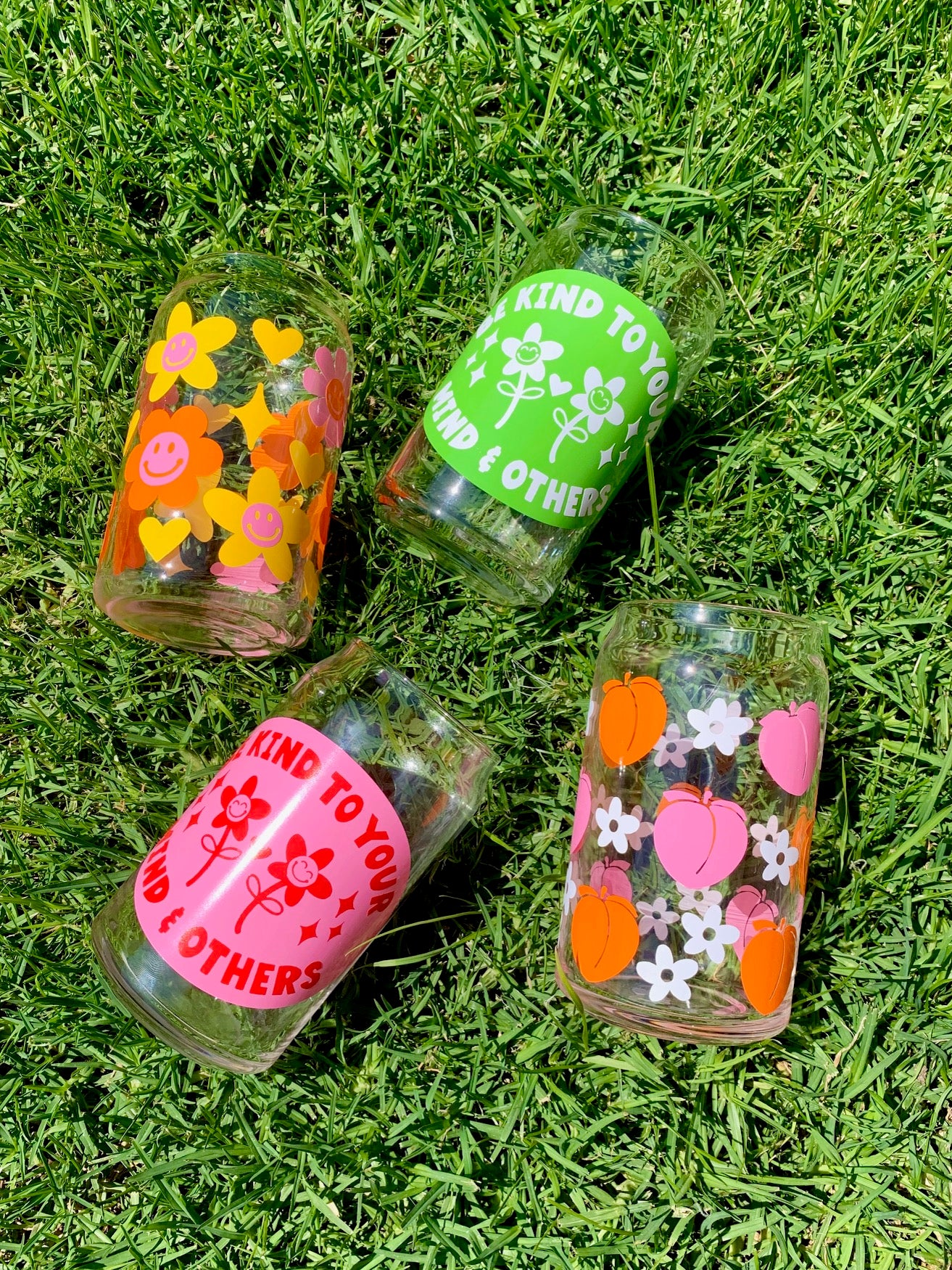 PEACHES GLASS CUP
