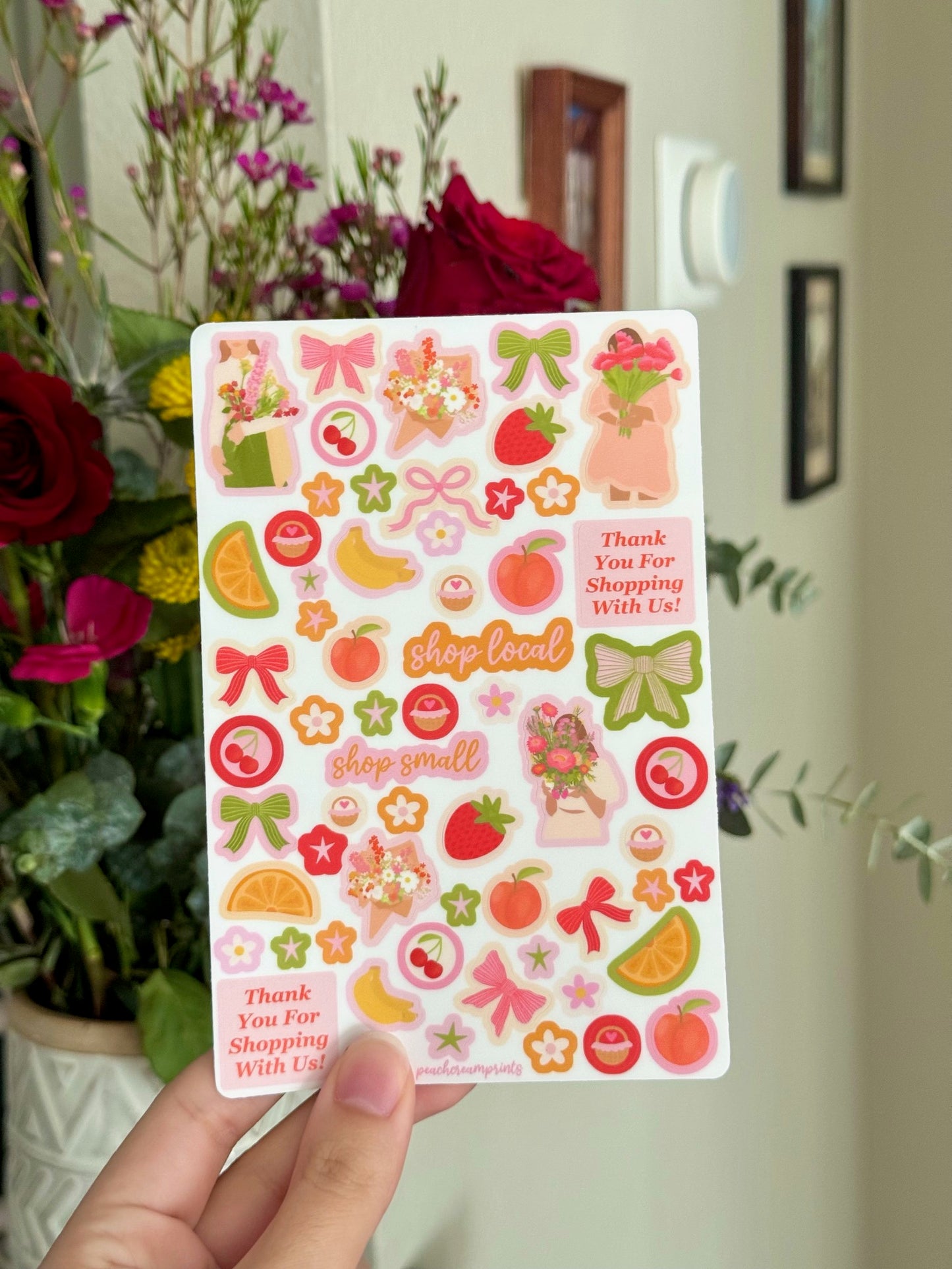 "FARMERS MARKET" STICKER SHEET
