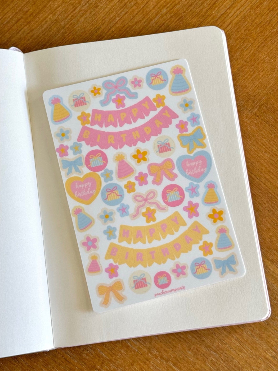 "BIRTHDAY GIRL" STICKER SHEET