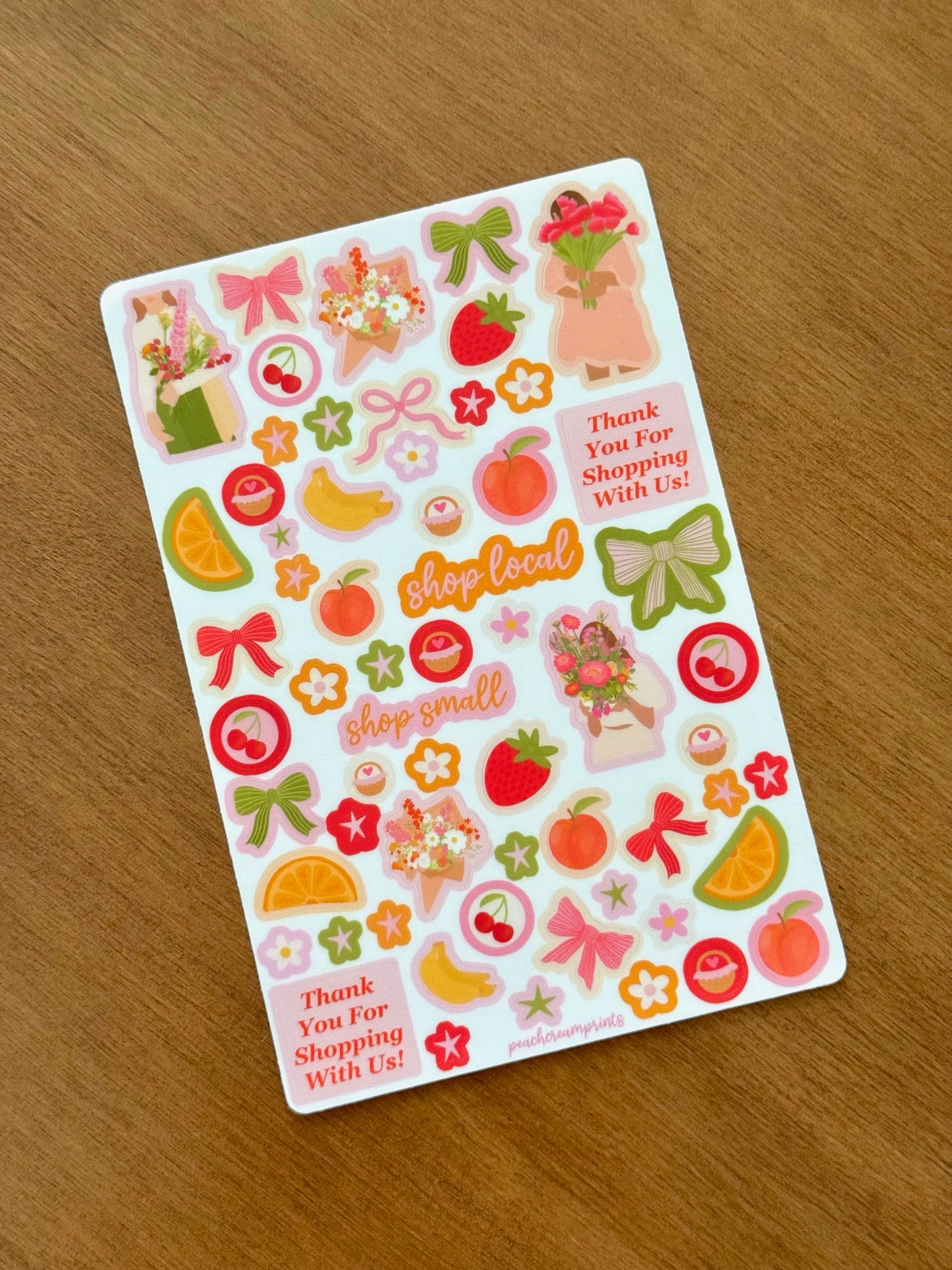 "FARMERS MARKET" STICKER SHEET