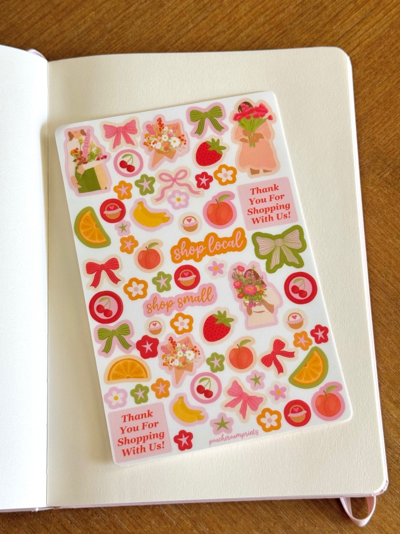 "FARMERS MARKET" STICKER SHEET