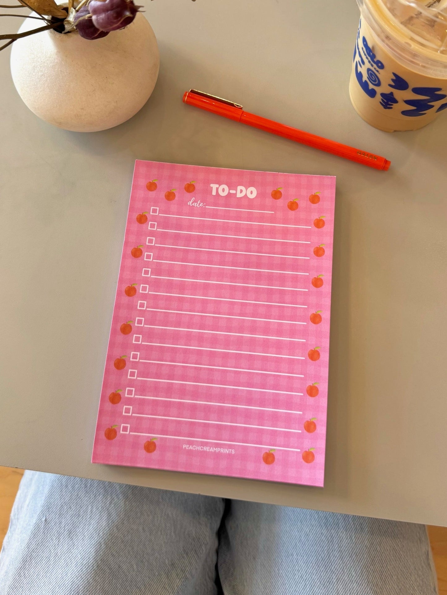 PEACHES TO-DO LIST NOTEPAD