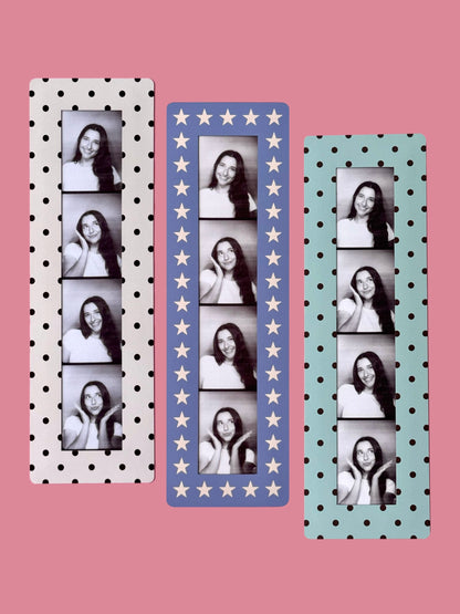 CLASSIC BLUES - VINTAGE PHOTOBOOTH FRAME MAGNETS - SET OF 3