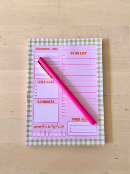 MINI STUDENT DAILY PLANNER NOTEPAD