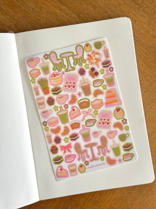 "COFFEE SHOP" STICKER SHEET