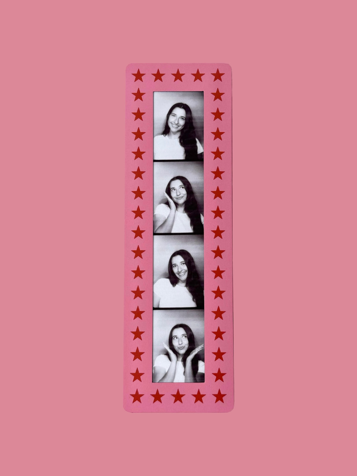 PRETTY PINK - VINTAGE PHOTOBOOTH FRAME MAGNETS - SET OF 3