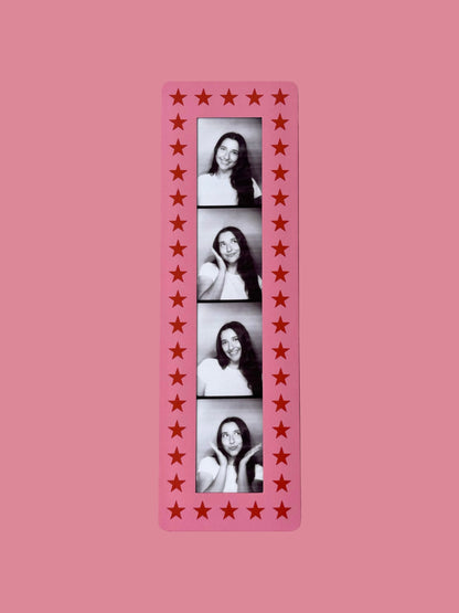 PRETTY PINK - VINTAGE PHOTOBOOTH FRAME MAGNETS - SET OF 3
