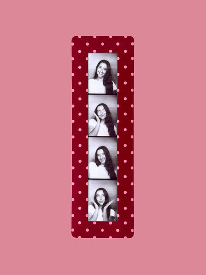 POLKA DOTS - VINTAGE PHOTOBOOTH FRAME MAGNETS - SET OF 3