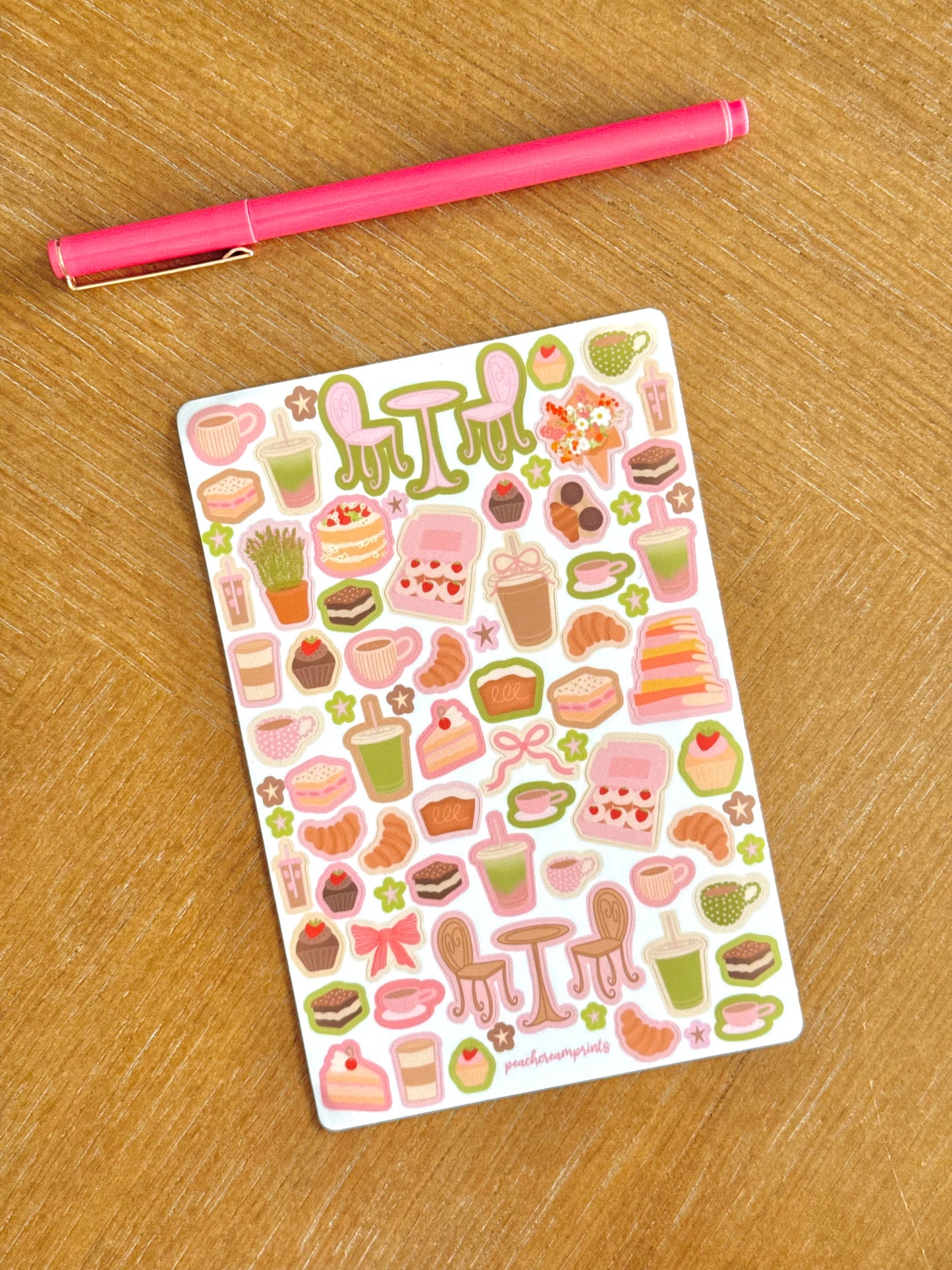 "COFFEE SHOP" STICKER SHEET