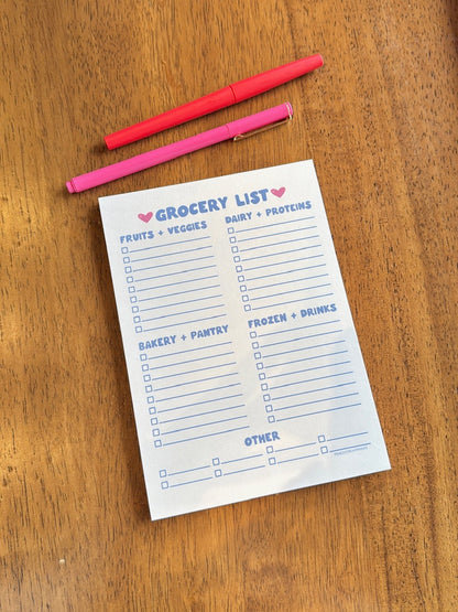 GROCERY LIST NOTEPAD