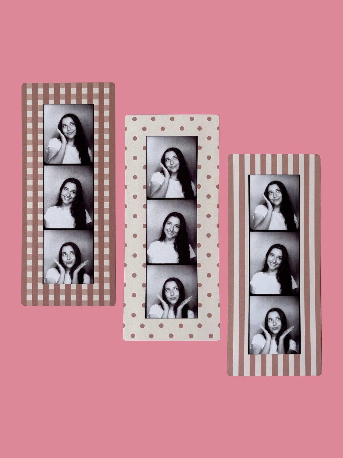 VANILLA LATTE - DIGITAL PHOTOBOOTH FRAME MAGNETS - SET OF 3