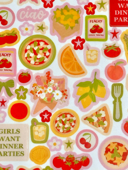 "TOMATO GIRL" STICKER SHEET