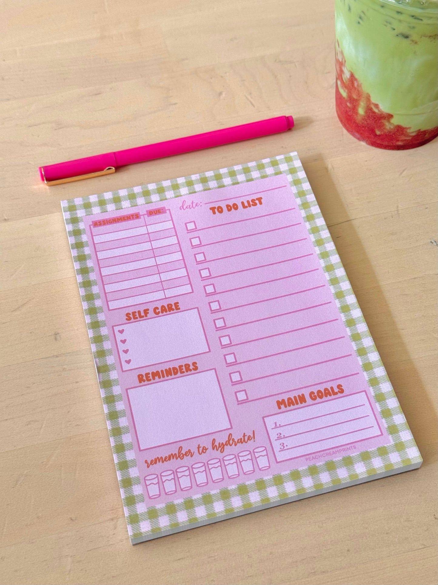 MINI STUDENT DAILY PLANNER NOTEPAD