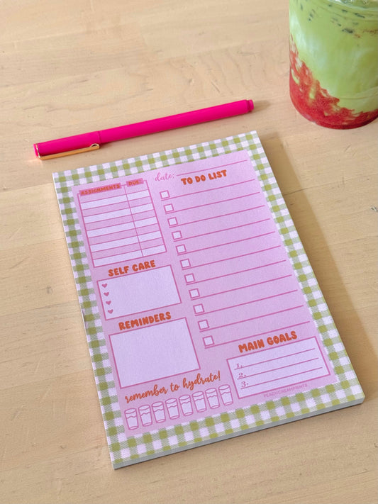 MINI STUDENT DAILY PLANNER NOTEPAD