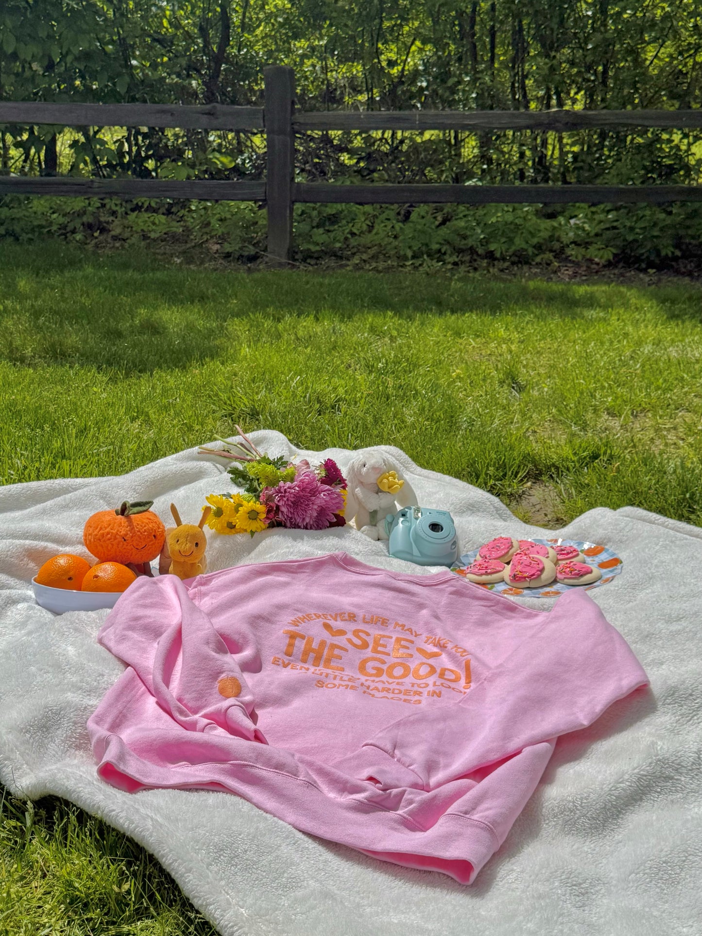 SEE THE GOOD PINK CREWNECK