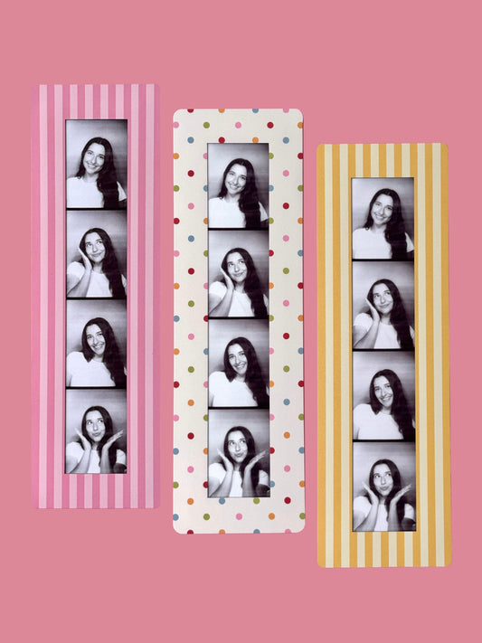 BIRTHDAY CAKE - VINTAGE PHOTOBOOTH FRAME MAGNETS - SET OF 3