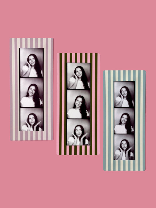 SWEET STRIPES - DIGITAL PHOTOBOOTH FRAME MAGNETS - SET OF 3