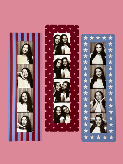 RUBY BLUE - VINTAGE PHOTOBOOTH FRAME MAGNETS - SET OF 3