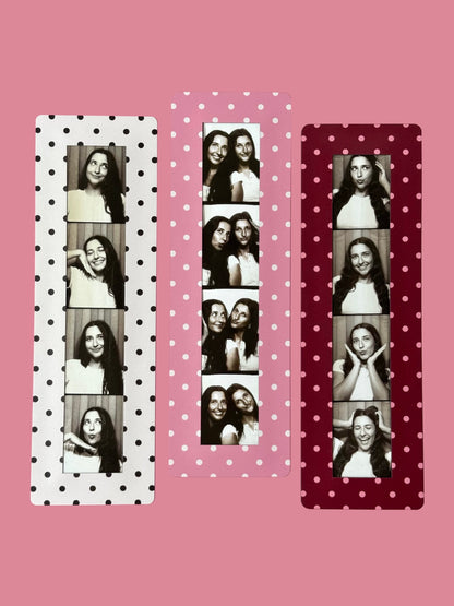 POLKA DOTS - VINTAGE PHOTOBOOTH FRAME MAGNETS - SET OF 3