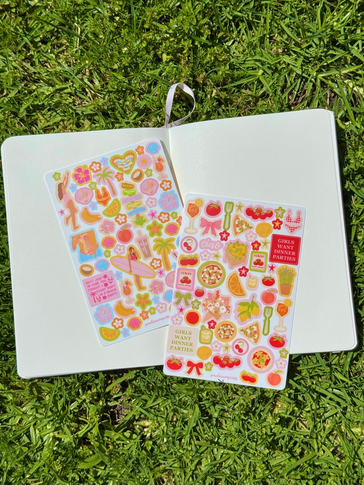 "COCONUT GIRL" STICKER SHEET