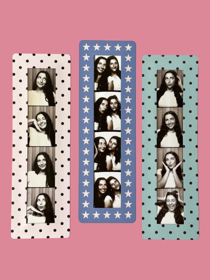 CLASSIC BLUES - VINTAGE PHOTOBOOTH FRAME MAGNETS - SET OF 3