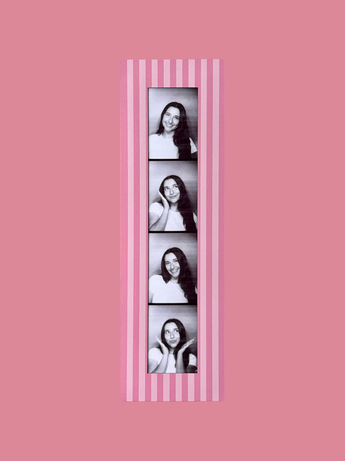 PRETTY PINK - VINTAGE PHOTOBOOTH FRAME MAGNETS - SET OF 3