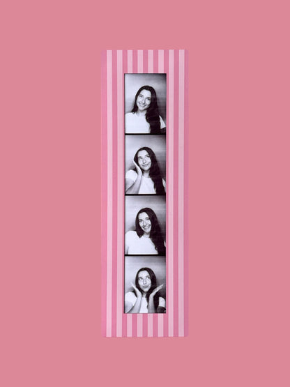 PRETTY PINK - VINTAGE PHOTOBOOTH FRAME MAGNETS - SET OF 3