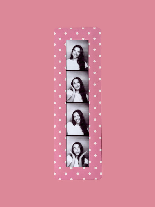 PRETTY PINK - VINTAGE PHOTOBOOTH FRAME MAGNETS - SET OF 3