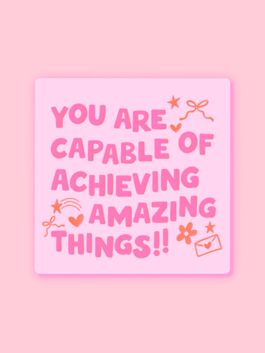 "YOU ARE CAPABLE" VINYL STICKER