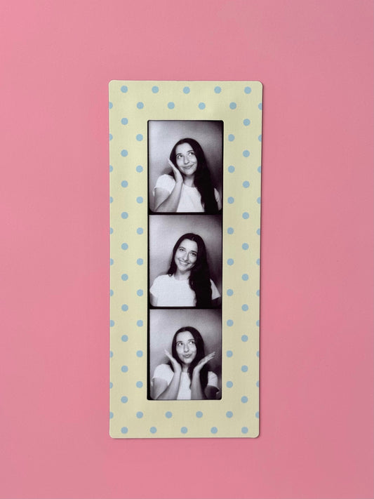 "BUTTER POLKA DOT" DIGITAL PHOTOBOOTH FRAME MAGNET
