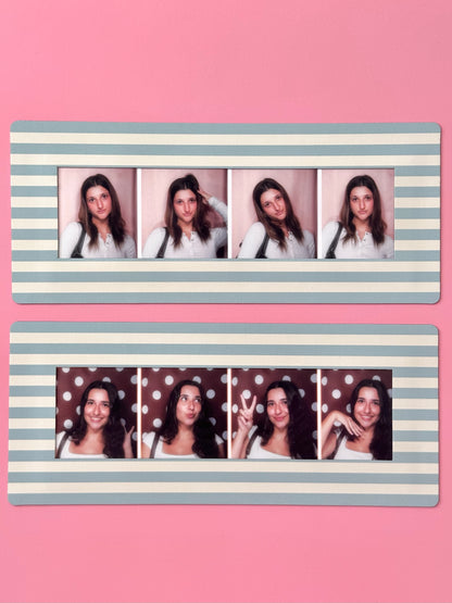 "SEASIDE STRIPES" DIGITAL PHOTOBOOTH FRAME MAGNET